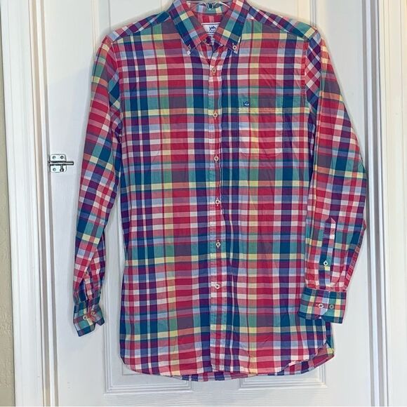 Southern Tide Colorful Plaid Button Down Shirt Size Small - Picture 1 of 10